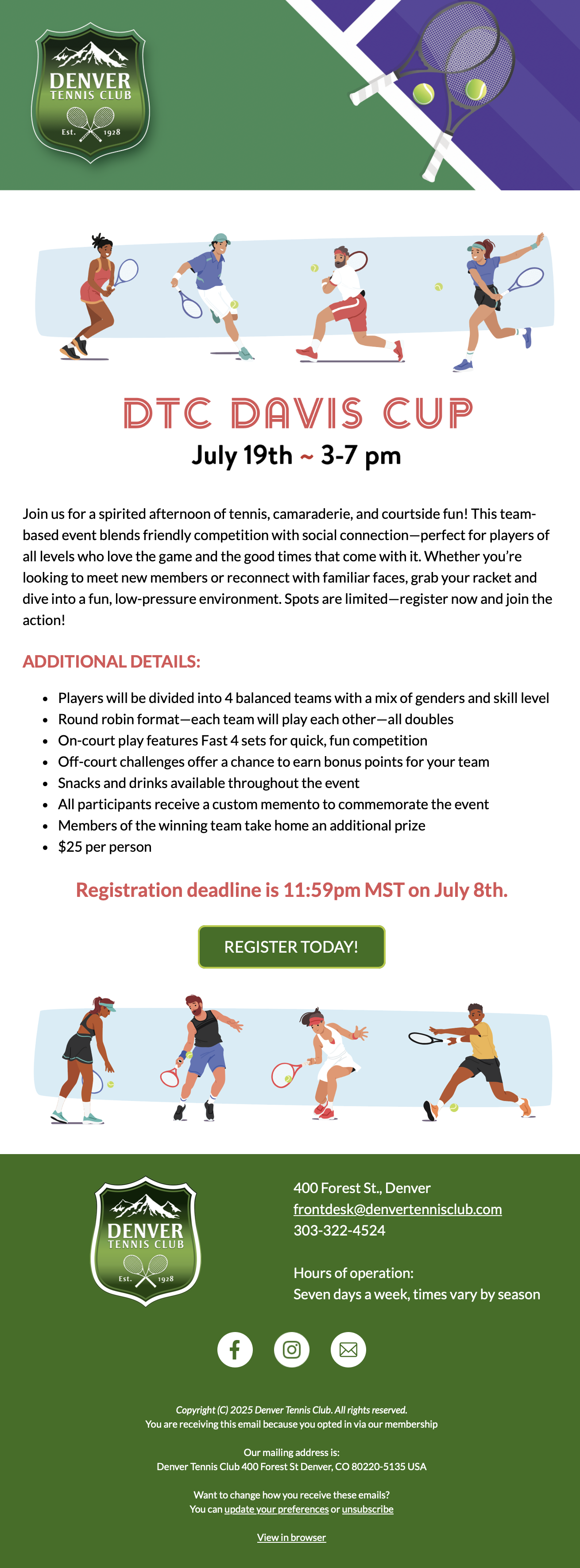 Club Event Email